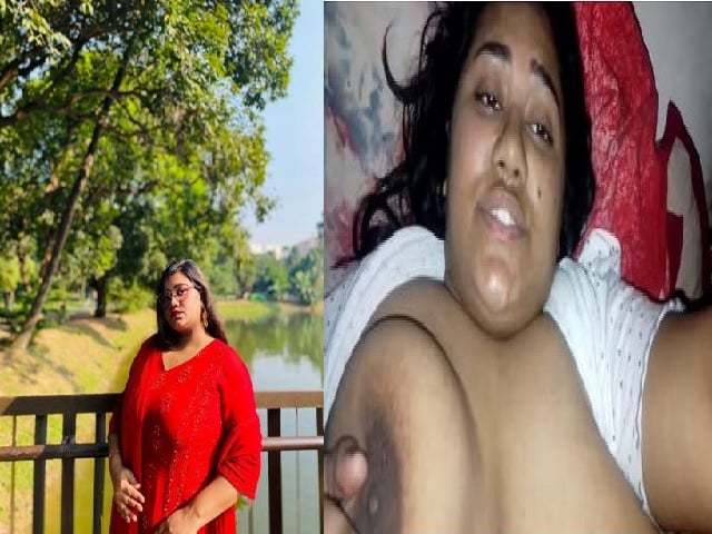 Indian lesbian BBW exposing huge boobs in selfie